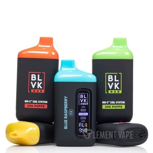 まとめ買い・BLVK UNICORN BLVK BAR(ブラックユニコーンブラックバー)20000パフ (フレーバー付きニコチン入りシーシャ )5本セット【紙タバコ500箱分】